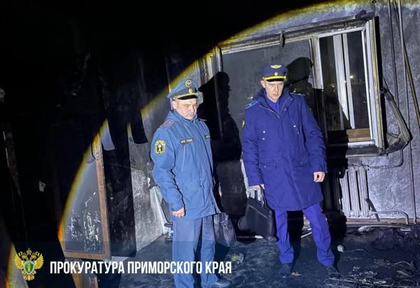 Двое детей погибли при пожаре в&nbsp;Уссурийске