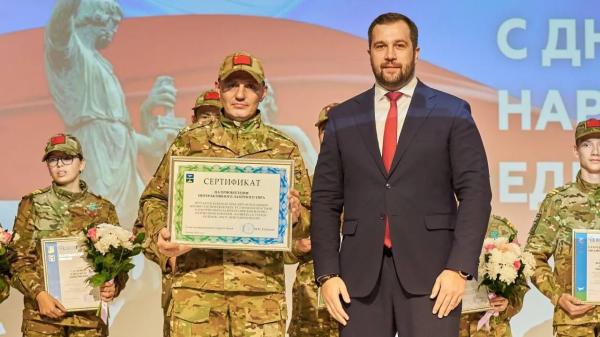 Глава Чехова провел встречу с&nbsp;юнармейским отрядом &laquo;Орленок&raquo;