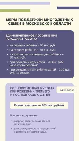 Андрей Воробьев: свыше 20 мер поддержки многодетных семей внедрили в Подмосковье Андрей Воробьев: свыше 20 мер поддержки многодетных семей внедрили в Подмосковье